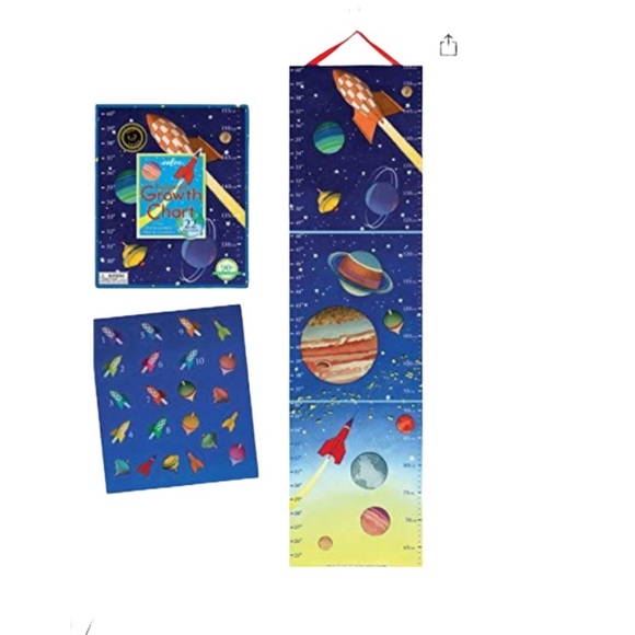 eeBoo's Space themed Keepsake Growth Chart - Picture 7 of 14